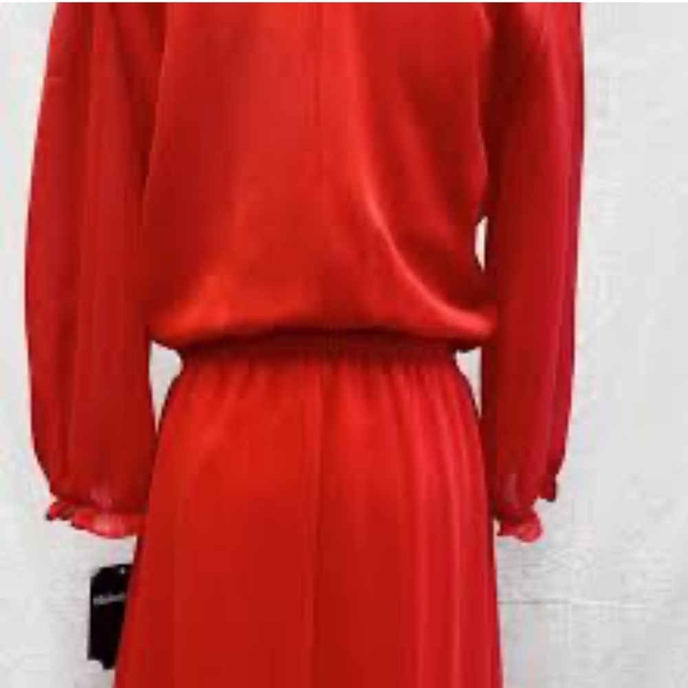 Madison Vibrant Red Midi Dress 14W - Picture 3 of 15